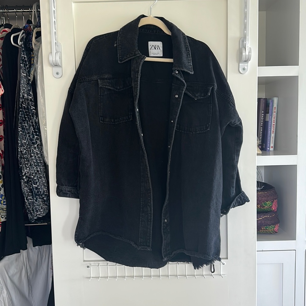 Black jean jacket